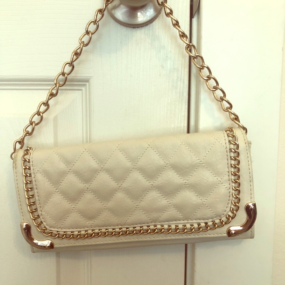 Cream Charlotte Russe purse